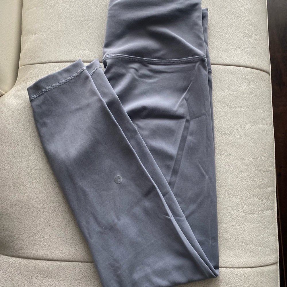 Gray High-Waisted Leggings